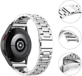 Resim Sneezy Samsung Galaxy Watch 4 - 5 - 5 Pro 40 42 44 45 46mm İle Uyumlu Orjinal Kavisli Tasarım Ironweft Döküm Çelik Metal Kordon 