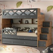 Resim Manolya Mdf Çelik Profilli Yavrulu Ranza Ac M1 