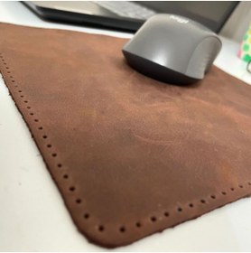 Resim YeferStore Oyuncu Gamepad Hakiki Deri Mousepad, 20*20cm Crazy Gerçek Deri Mause Pad, 1 Adet 