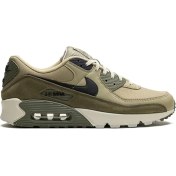 Resim Nike Air Max 90 Leather Sneaker Green Hakiki Deri Erkek Günlük Spor Ayakkabı Yeşil 