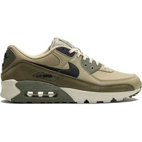 Resim Nike Air Max 90 Leather Sneaker Green Hakiki Deri Erkek Günlük Spor Ayakkabı Yeşil 