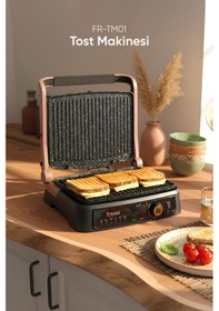 Resim Fressi FR-TM01 2000 W Vintage Retro Izgara Ve Tost Makinesi 