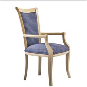 Resim Bengimobilya Sandalye Zus164 Kolçak Model Kayın Retro Ayak Doğal Renk Şönil Ku 