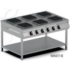 Resim Pimak Taban Raflı 4 Gözlü Elektrikli Ocak 