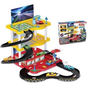 Resim Dede Oyuncak 3 Katlı Otopark Garaj Oyun - Seti 