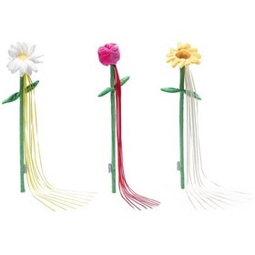 Resim Beeztees Kedi Oltası, Çiçek Çeklinde, Peluş Ve Kurdelalar, Çeşitli Renklerde, 45x6x3cm 