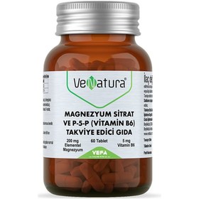 Resim Venatura Magnezyum Sitrat ve P5P Vitamin B6 60 Tablet 