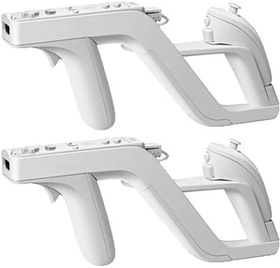 Resim Zapper Light Gun Attachment Compatible for Nintendo Wii Remote Nunchuck Wireless Links Remote Controller Shoot Games Shooting 