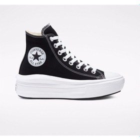Resim Converse Ctas Move Hi Kadın Günlük Ayakkabı 568497C Siyah-Siyah-36 