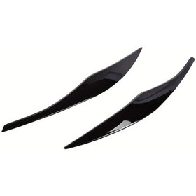 Resim Dashanshop Bmw 3 Serisi E90 E91 2005-2012 Ön Far Kapak Garnitür Şerit Siyah 
