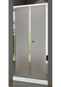 Resim Durul Duşakabin Katlanır Kapı Parlak Profil Buzlu Cam Buzlu 