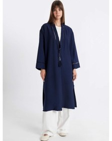 Resim Defacto Relax Fit Hakim Yaka Kimono C9691AX24SMNV31 Lacivert 