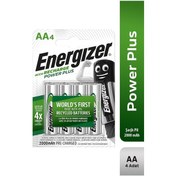 Resim Energizer Power Plus Şarj Edilebilir 2000 Mah Aa Kalem Pil 4 Adet 