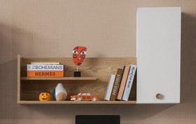 Resim Bohem Genç Odası Çalışma Masası Raflı Üst Modül 