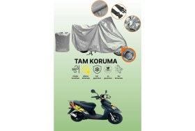 Resim Dokaca Gri Kilit Uyumlu Honda Sxr 50 Uyumlu Motor Brandası, Koruyucu Örtü 