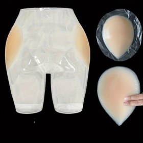 Resim Yoga için 1 Çift Silikon Kalça Geliştirici: Kayak Beli, Çıkarma Kalçaları, Kabarık Kalçalar, Çok Yönlü - Tam Vücut Egzersiz Aksesuarı, Rahat ve Gizli, Kalça Kaldırma | Silikon Kalça Geliştirici | Görünmez, Kadınlar İçin Kabarık Kalçalar 