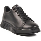Resim Marcomen 152-21032 M Anatomik Taban Siyah-siyah Hakiki Deri Erkek Sneaker Siyah 