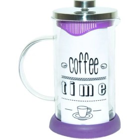 Resim Yitian French Press Bitki Çayı Demliği Mor 600 ml 
