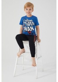 Resim Yasin Tekstil Beyond Amazing D4754-3 Çocuk Cobalt Pijama 