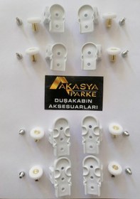 Resim Duşakabin Teker Seti ( Bella Seri) (549468581) Beyaz 