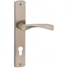 Resim Doğanlar Zamak Neon Saten Aynalı Oda Kapı Kolu 