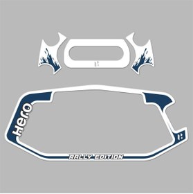 Resim Redline Grafik Hero Xpulse Beyaz Mavi Gidon ve Gösterge Pad Sticker 