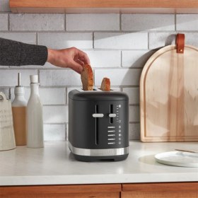 Resim Kitchenaid Manuel Kontrollü 2 Dilim Ekmek Kızartma Makinesi Black 5KMT2109 