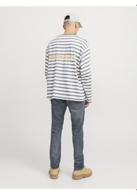 Resim Jack & Jones Jack Jones Glenn Model Slim Fit Erkek Kot Pantolon 12268245 Gri 