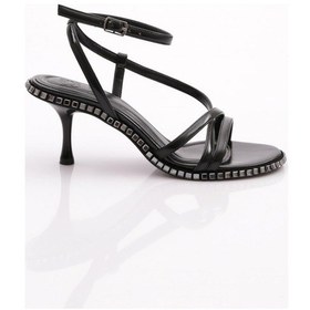 Resim Dgn 2418 Kadin Bilekten Bağlamali Topuklu Abiye Ayakkabi 2418-2219-R1534 