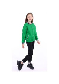 Resim Toontoy Kids Toontoy Kız Çocuk Kolej Eşofman Takım Çimen Yeşili 