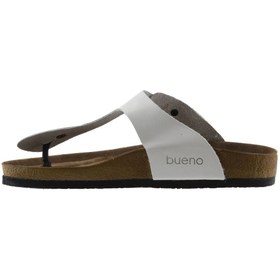 Resim Bueno Shoes Beyaz Napa Deri Erkek Parmak Arası Terlik 05mt101 