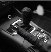 Resim 2 Adet Üç Boyutlu Nefes Alabilen File Kumaş Nem Emme Rahat Araba El Freni Black Black 