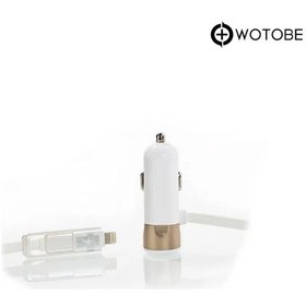 Resim 3.4 Mah Dual Usb Kablolu Turbo Araç Şarjı 