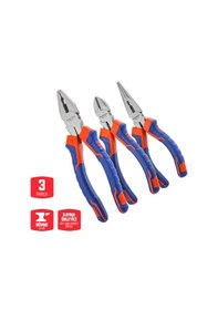 Resim Workpro Wp201007 200mm/160mm Profesyonel 3 Lü Pense Seti 