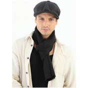 Resim Erkek Peaky Blinders Kaşe Kumaş Şapka Kasket Antrasit 