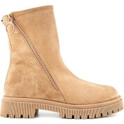 Resim Muya Mavenna 6 Nokta Anatomik Taban Topuk Dikeni Hakiki Deri Kadın Bot Bej 