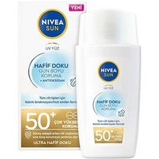 Resim Nivea Sun Spf 50 Hafif Doku Güneş Koruyucu Krem 40 ml 
