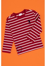 Resim U.s. Polo Assn. Erkek Çocuk Sweatshirt 50316684-vr104 Koyu Frambuaz/dark Raspberry 