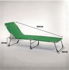 Resim Ecm Proger Katlanır Kademeli 2'li Paket Şezlong -yeşil 