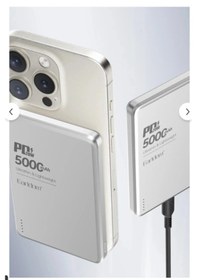 Resim Earldom Pd53 5.000 Mah 15w Kablosuz Şarj Ve 20w Type-c Çıkışlı Pd Hızlı Şarj Powerbank - Gümüş 1 