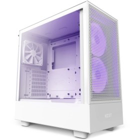 Resim Nzxt H Series H5 Flow Cc-h51fw-r1 Beyaz Atx Mid Tower Gaming (OYUNCU) Kasa 