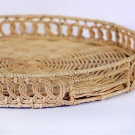 Resim Lantana 35x5 Cm. Rattan Tepsi Bej 