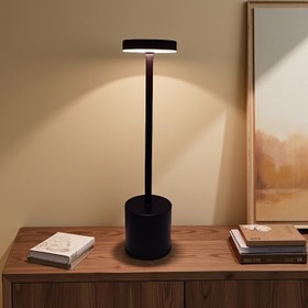 Resim 1200Ma Modern Metal LED Masa Lambası, Akıllı Dokunmatik Anahtar, USB Arayüzü Şarj, 3 Renkli Işık Ayarlanabilir, Çeşitli Oturma Odaları, Yatak Odaları, Okuma İçin Uygun 