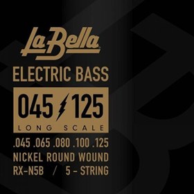 Resim La Bella RX-N5B 5 Telli Bas Gitar Teli (45-125) 