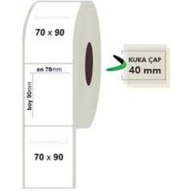 Resim 70x90 barkod etiket 500 sarım eko termal 