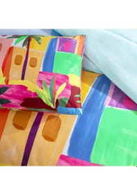 Resim Taç Lyona Ranforce Çift Kişilik Nevresim Takımı Mavi 000000001000050394 MAVI 