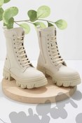 Resim Bambi Mat Bej Kadin Bot & Bootie K02538101009 Bambi