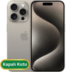 Resim Apple iPhone 15 Pro Max YD Sıfır Kapalı Kutu | 256 GB Natürel Titanyum 