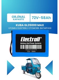 Resim Kuba Gl35000 Max Uyumlu Batarya Lifepo4 72v 58ah 