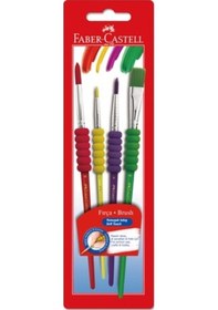 Resim Faber Castell Soft Touch Fırça Seti 4 Lü 